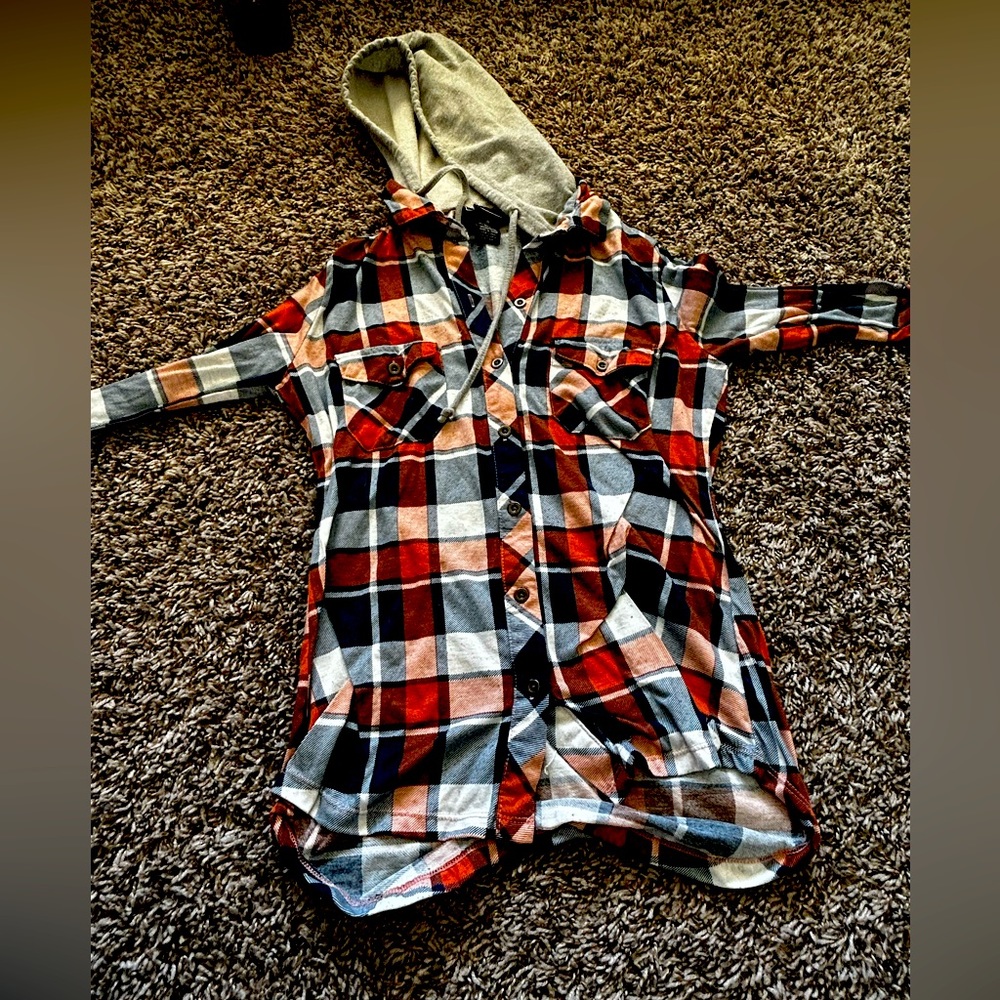 Plaid Flannel hoodie